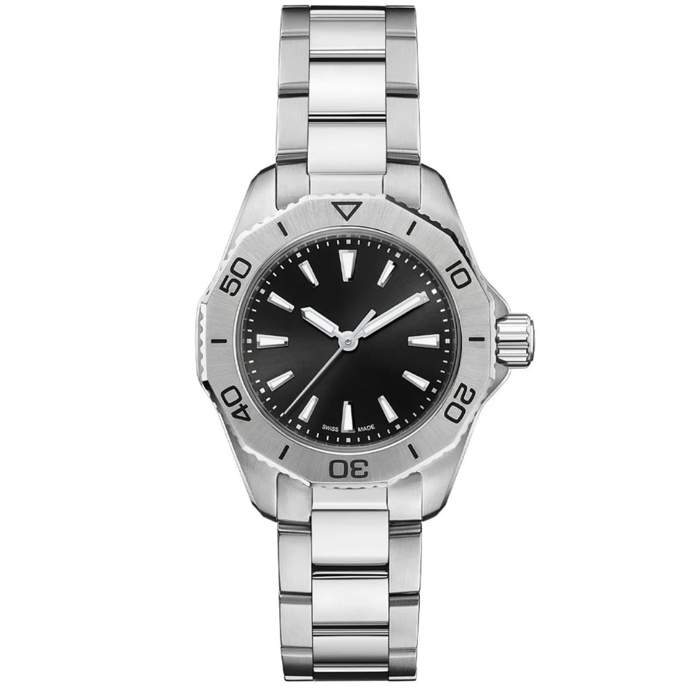 Aquarecer Professional 200 Black Dial 30mm