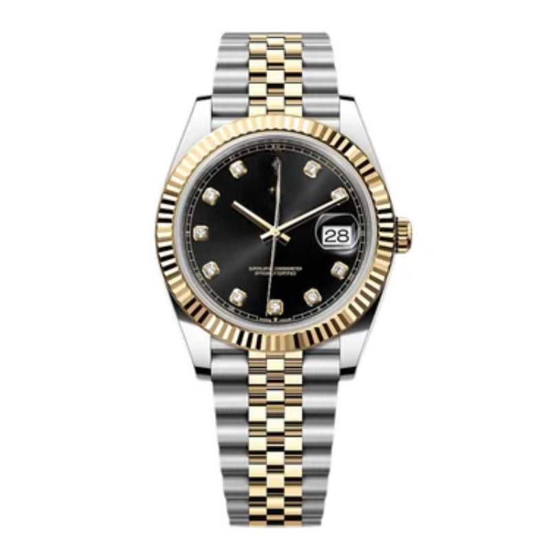 Datejust Black Diamond Dial Gold & Steel 41mm