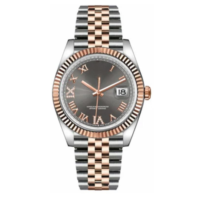 Datejust Dark Rhodium Dial Fluted Bezel 36mm 126231